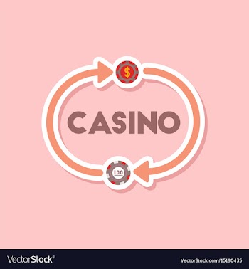 Paper sticker on stylish background poker casino vector image