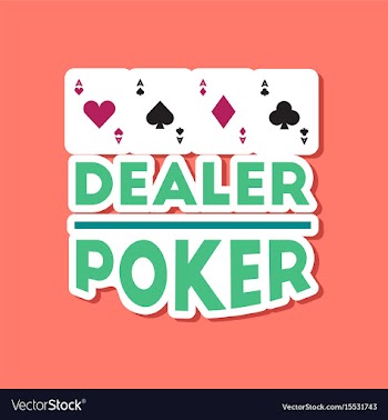 Paper sticker on stylish background poker casino vector image