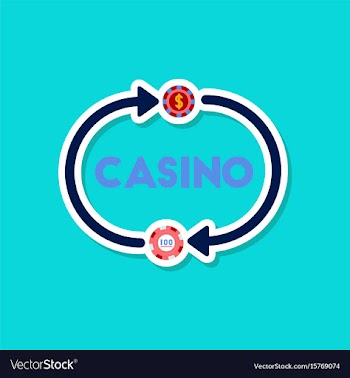 Paper sticker on stylish background poker casino vector image