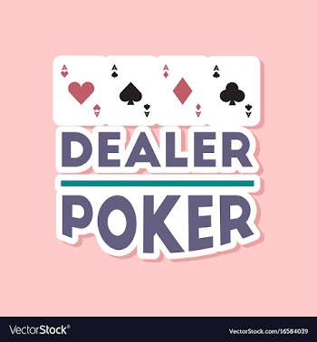 Paper sticker on stylish background poker casino vector image