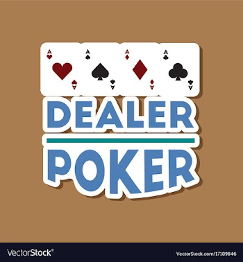 Paper sticker on stylish background poker casino vector image