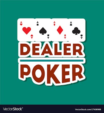 Paper sticker on stylish background poker casino vector image
