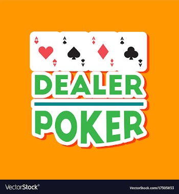 Paper sticker on stylish background poker casino vector image
