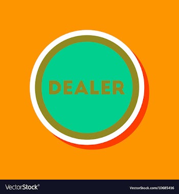 Paper sticker on stylish background poker chip vector image