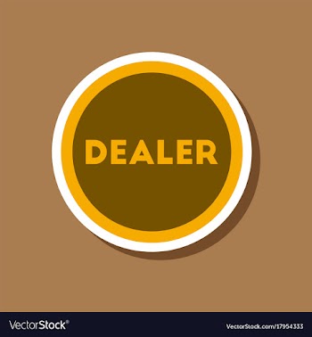 Paper sticker on stylish background poker chip vector image