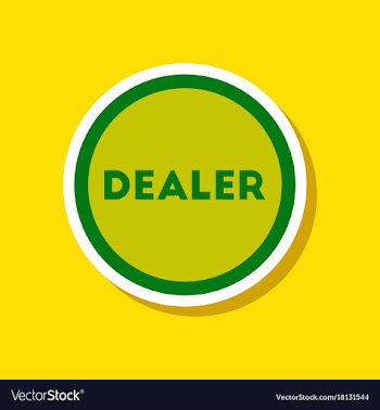 Paper sticker on stylish background poker chip vector image