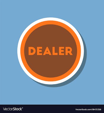 Paper sticker on stylish background poker chip vector image