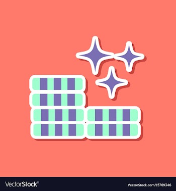 Paper sticker on stylish background poker chips vector image