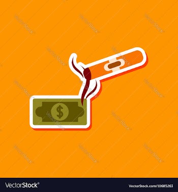 Paper sticker on stylish background poker cigar vector image