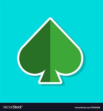 Paper sticker on stylish background poker game vector image