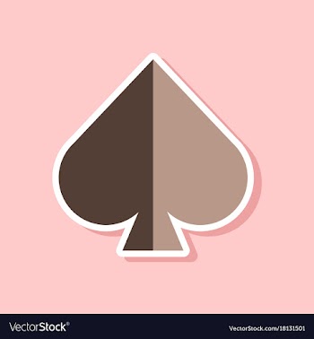 Paper sticker on stylish background poker game vector image