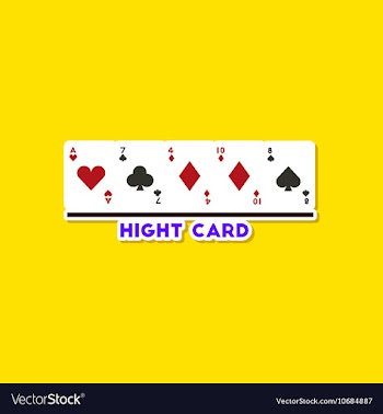 Paper sticker on stylish background poker high vector image