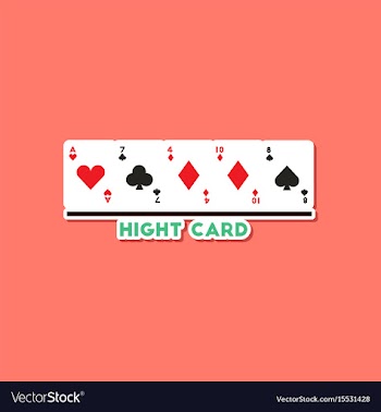 Paper sticker on stylish background poker high vector image