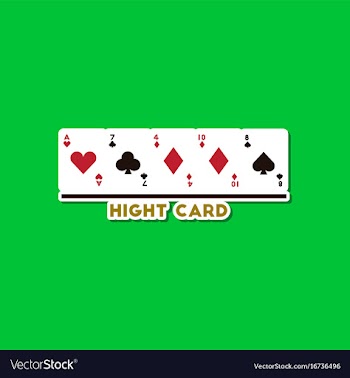 Paper sticker on stylish background poker high vector image