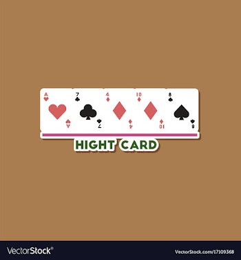 Paper sticker on stylish background poker high vector image