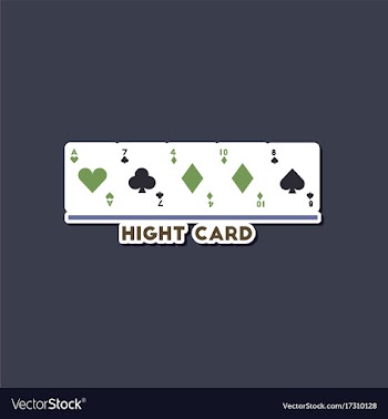 Paper sticker on stylish background poker high vector image