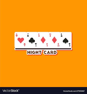 Paper sticker on stylish background poker high vector image