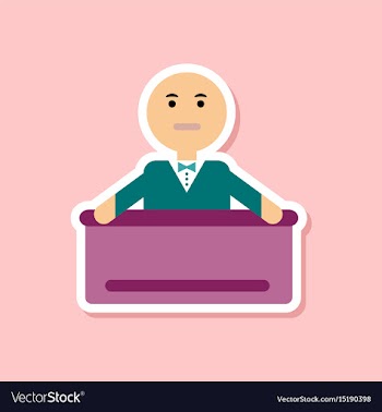 Paper sticker on stylish background poker man vector image