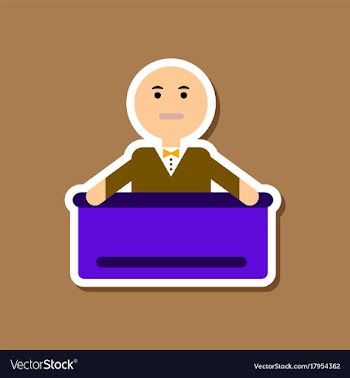 Paper sticker on stylish background poker man vector image