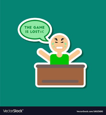 Paper sticker on stylish background poker man vector image
