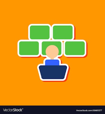 Paper sticker on stylish background poker screen vector image