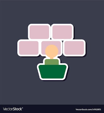 Paper sticker on stylish background poker screen vector image