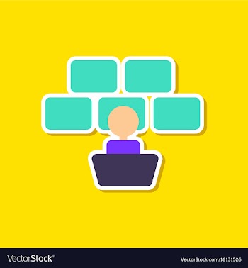 Paper sticker on stylish background poker screen vector image