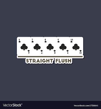 Paper sticker on stylish background poker vector image