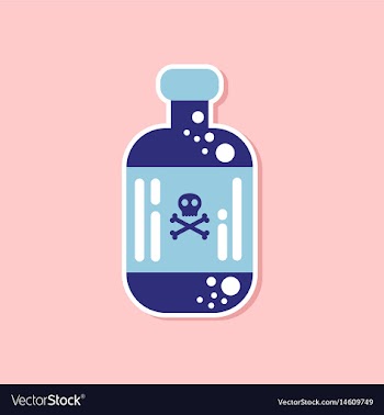 Paper sticker on stylish background potion in vector image