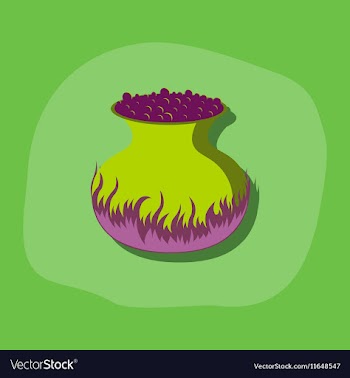 Paper sticker on stylish background potion vector image