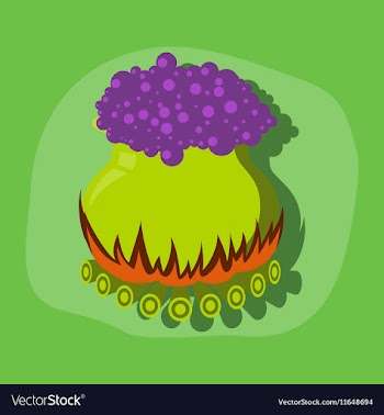 Paper sticker on stylish background potion vector image