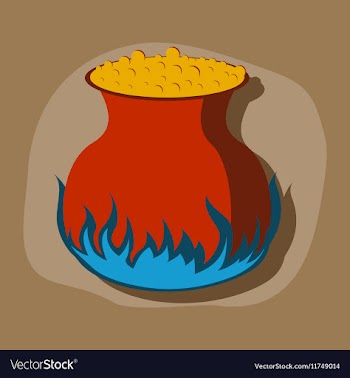 Paper sticker on stylish background potion vector image