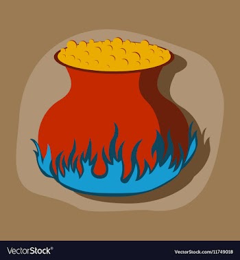 Paper sticker on stylish background potion vector image