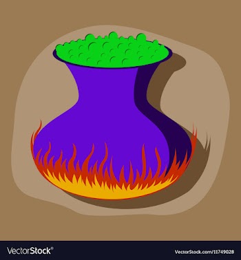 Paper sticker on stylish background potion vector image