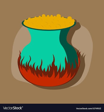 Paper sticker on stylish background potion vector image