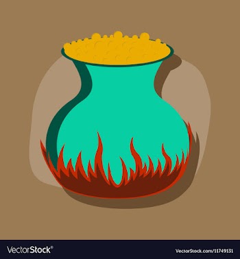 Paper sticker on stylish background potion vector image