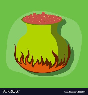 Paper sticker on stylish background potion vector image