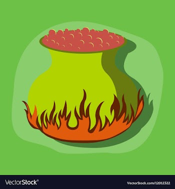 Paper sticker on stylish background potion vector image