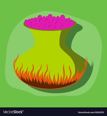 Paper sticker on stylish background potion vector image