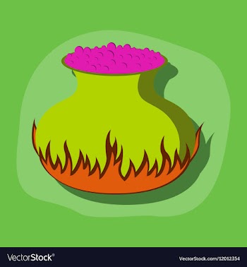 Paper sticker on stylish background potion vector image