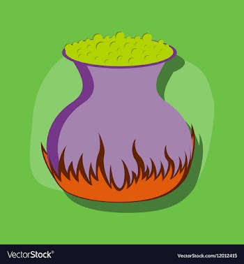Paper sticker on stylish background potion vector image