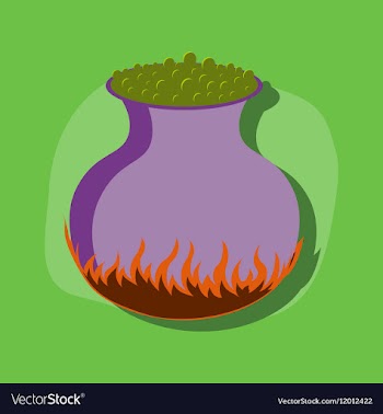Paper sticker on stylish background potion vector image