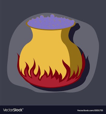 Paper sticker on stylish background potion vector image