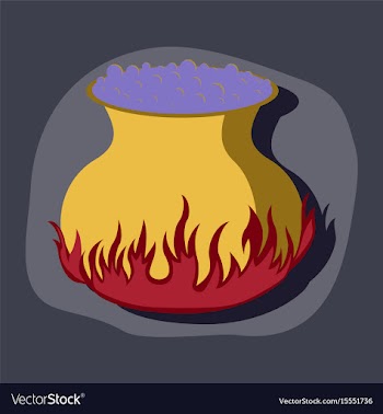 Paper sticker on stylish background potion vector image