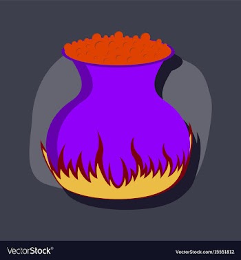 Paper sticker on stylish background potion vector image