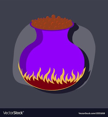 Paper sticker on stylish background potion vector image
