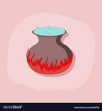 Paper sticker on stylish background potion vector image