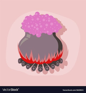 Paper sticker on stylish background potion vector image