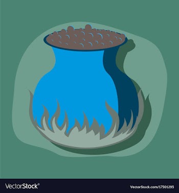Paper sticker on stylish background potion vector image