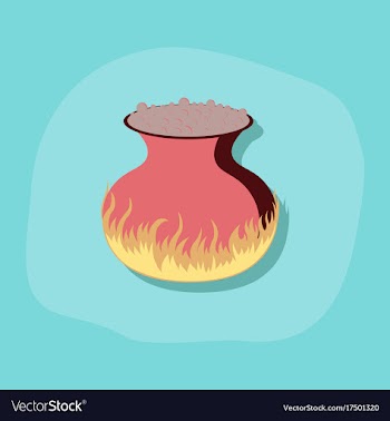 Paper sticker on stylish background potion vector image